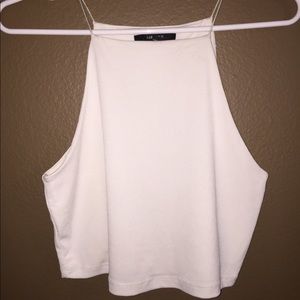White crop top